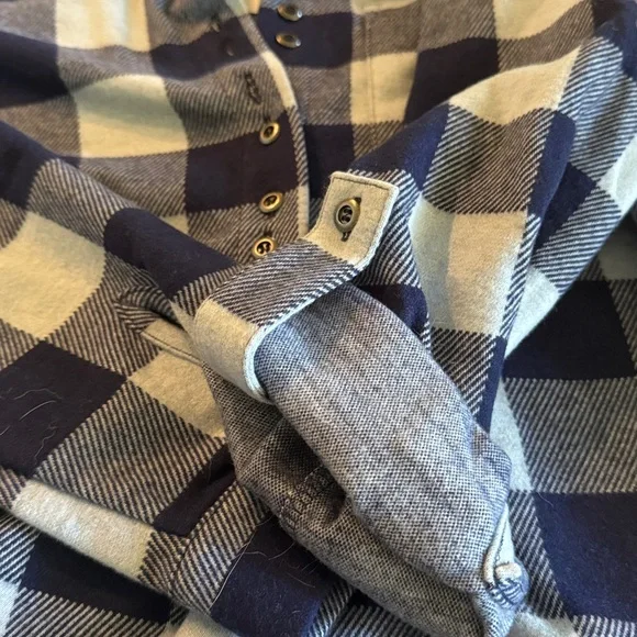 Soft Surroundings Navy and White Plaid Tunic - Picture 5 of 5